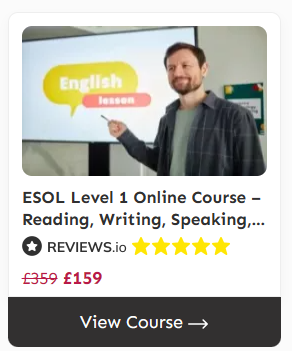  Lead Academy level 2 course - English for speakers of other languages